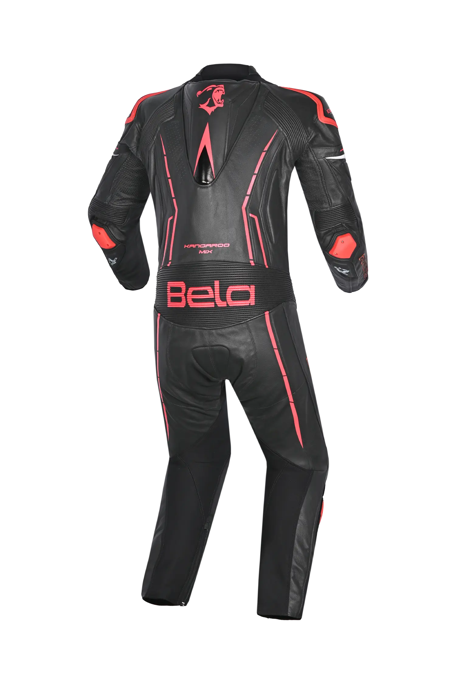 BELA-1PC tuta ROCKET MIX CANGURO NERO/ROSSO 