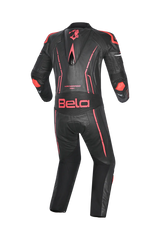 BELA-1PC tuta ROCKET MIX CANGURO NERO/ROSSO 