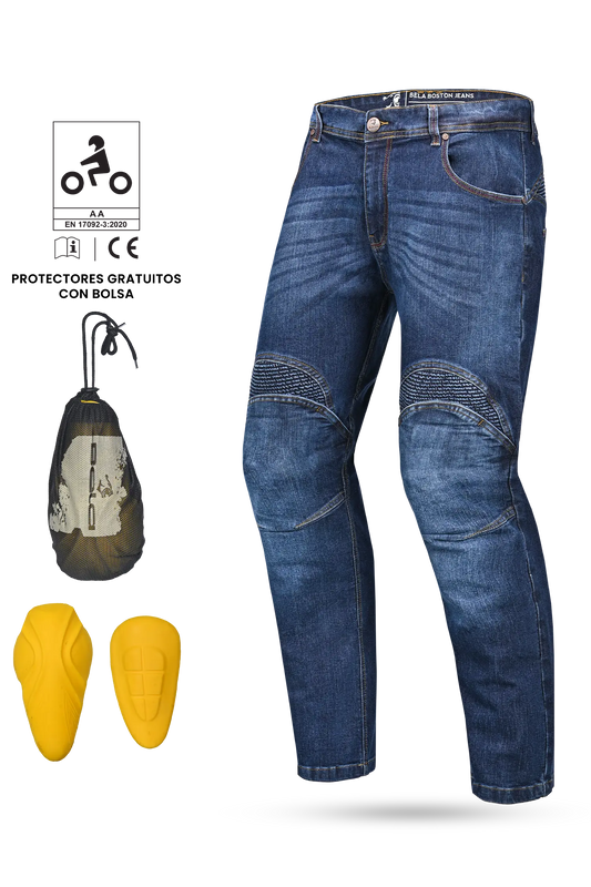 Bela Boston Jeans Moto per Uomo light blu 