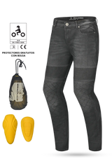 BELA - Pantalón Denim Jeans Street Lady CE Vaquero Negro 