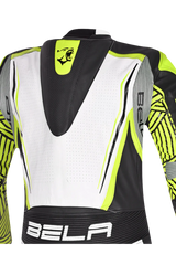 BELA NorthStar 1PC tute da corsa moto Nero Blanco Giallo 