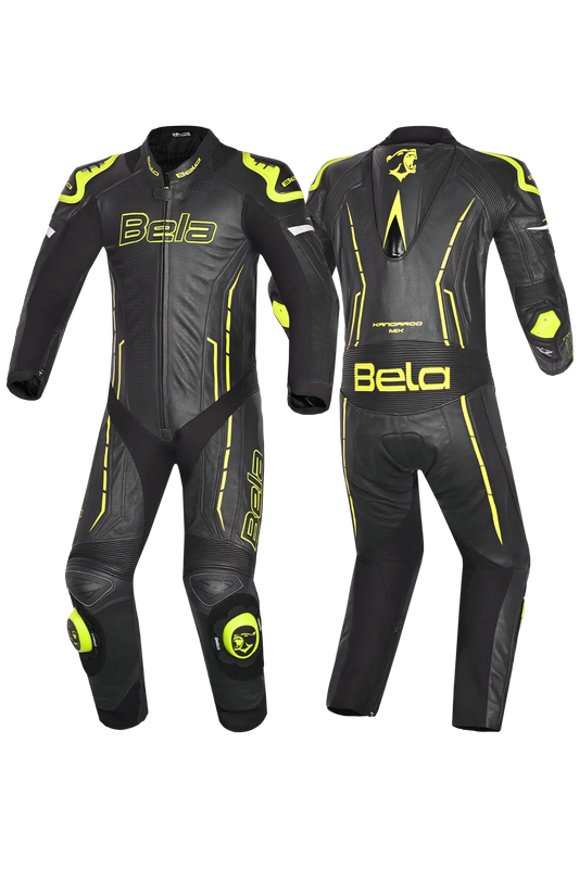 Bela Rocket Nero giallo 1PC Tute Pelle Di Canguro Mix Uomo 