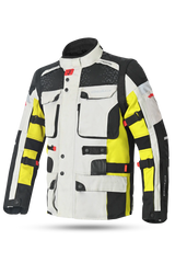 Bela Cross Road Extreme WP uomo Giacca Tre strati moto ( Maniche removibili ) 