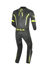 Shua Infinity Nero Giallo/Flu 1PC Tute da Moto Pelle Uomo 
