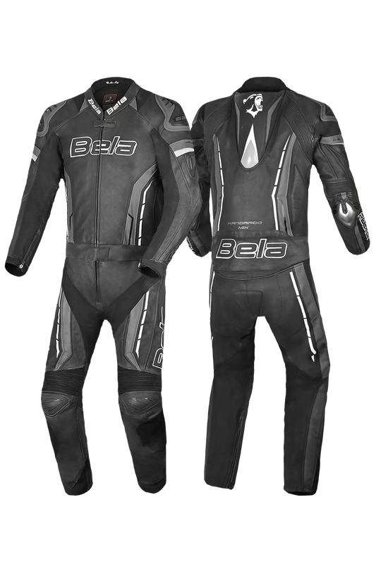 BELA - tuta 2 PC ROCKET cangaroo mix. NEGRO/ANTRACITA 