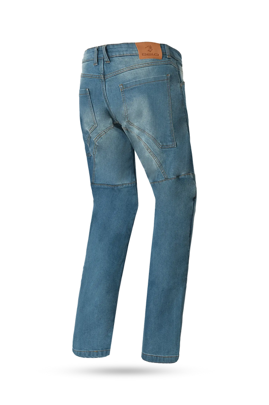 Bela Rocker Jeans Moto Uomo Azzurro 