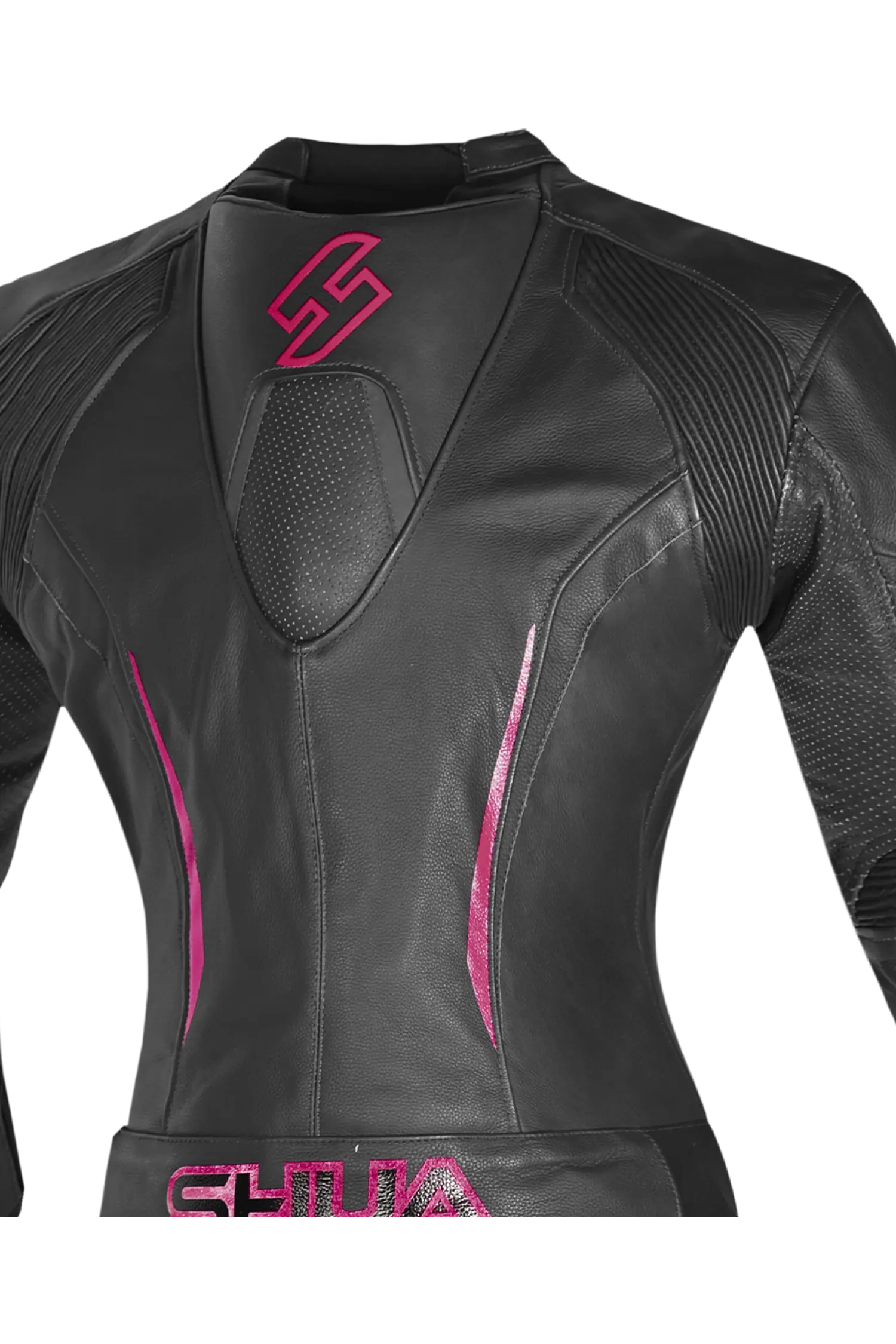 Shua Infinity Tuta Moto donna 2 pezzi Nero/fushia 