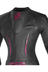 Shua Infinity Tuta Moto donna 2 pezzi Nero/fushia 