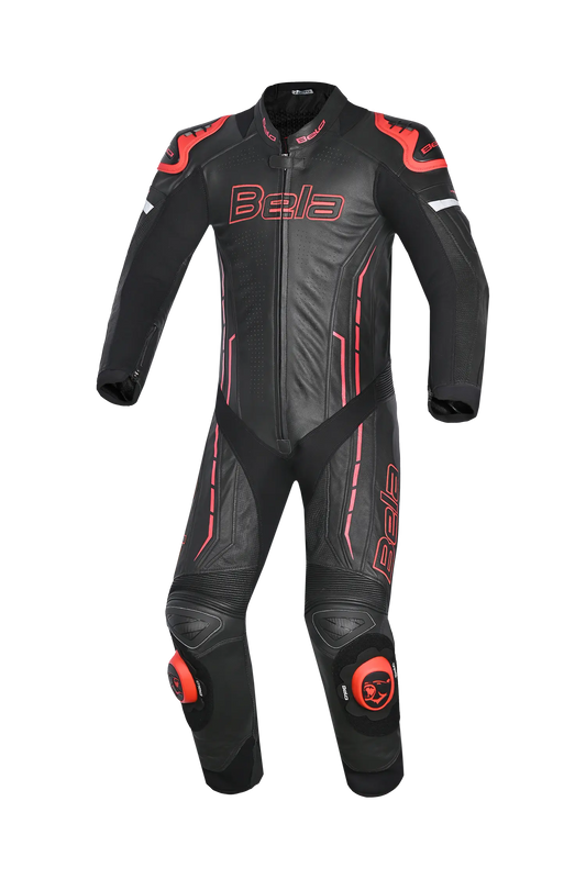 Shua Infinity Tuta Moto 2 pezzi Nero/Rosso 