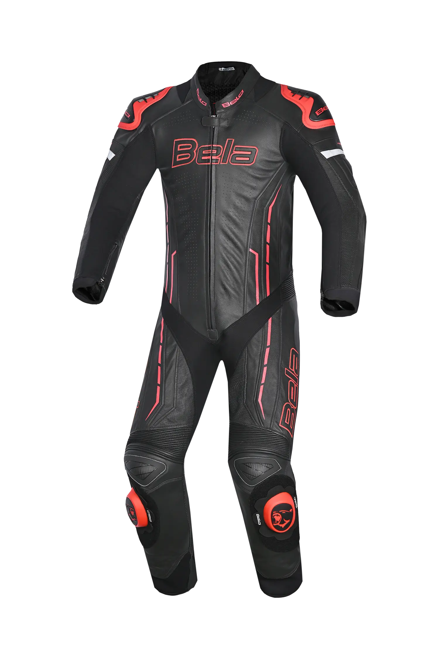 BELA-1PC tuta ROCKET MIX CANGURO NERO/ROSSO 