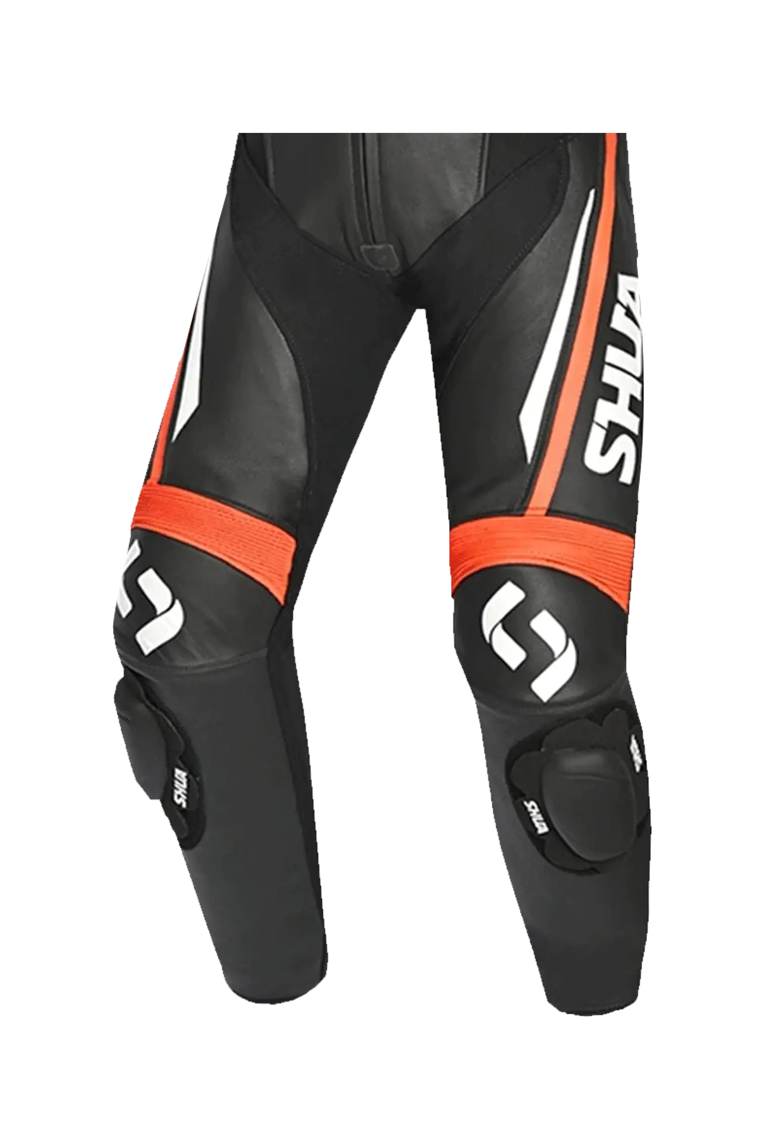Shua Infinity Nero Arancia 1PC Tute da Moto Pelle Uomo 