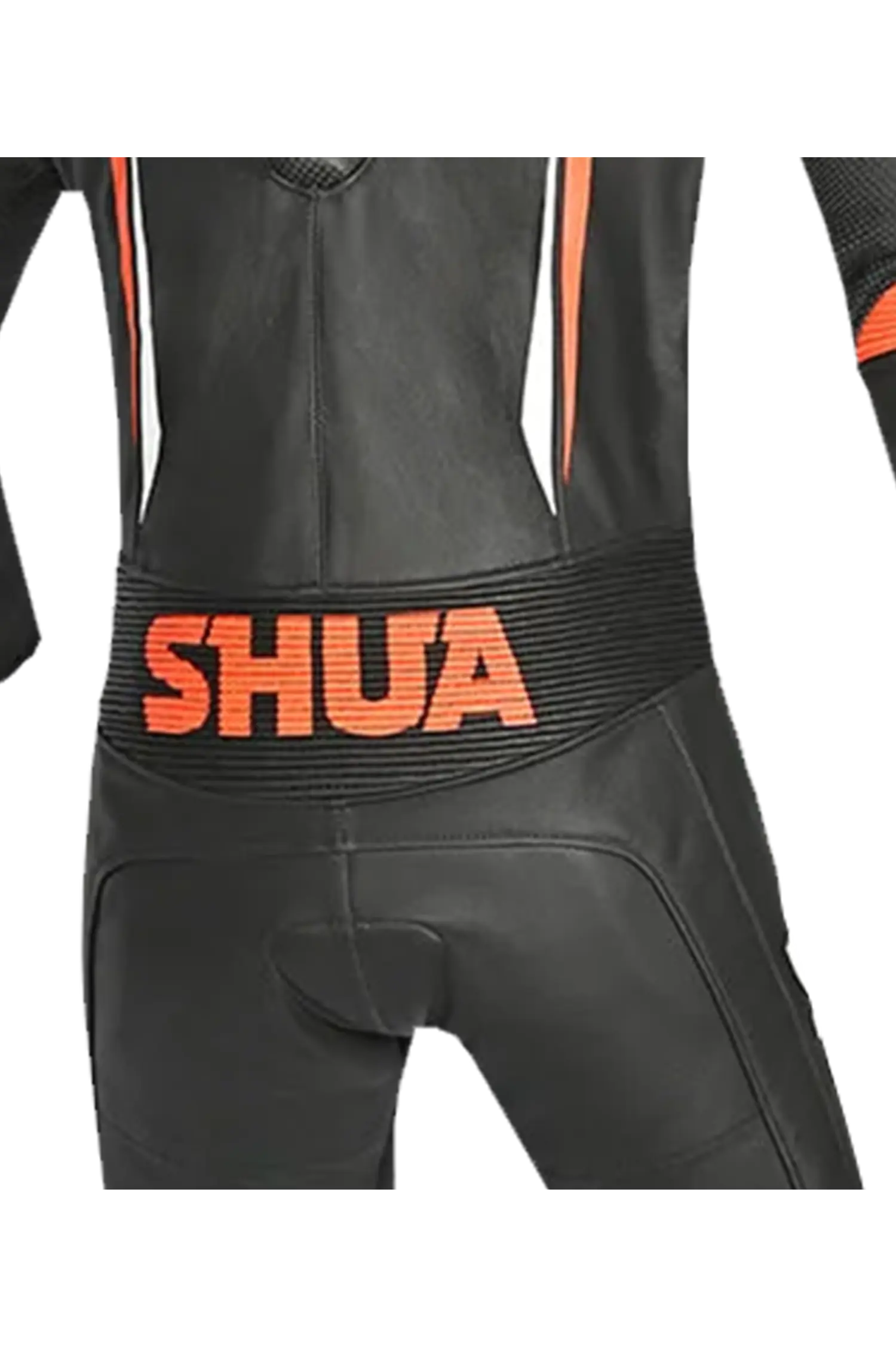Shua Infinity Nero Arancia 1PC Tute da Moto Pelle Uomo 