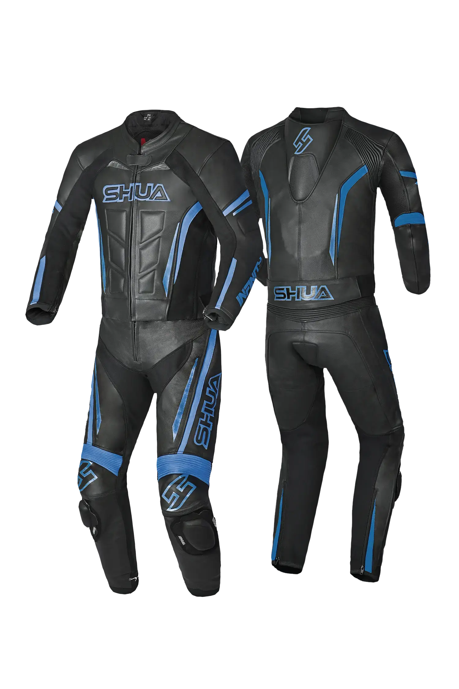 Shua Infinity Tuta Moto 2 pezzi Nero/Blu 