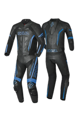 Shua Infinity Tuta Moto 2 pezzi Nero/Blu 