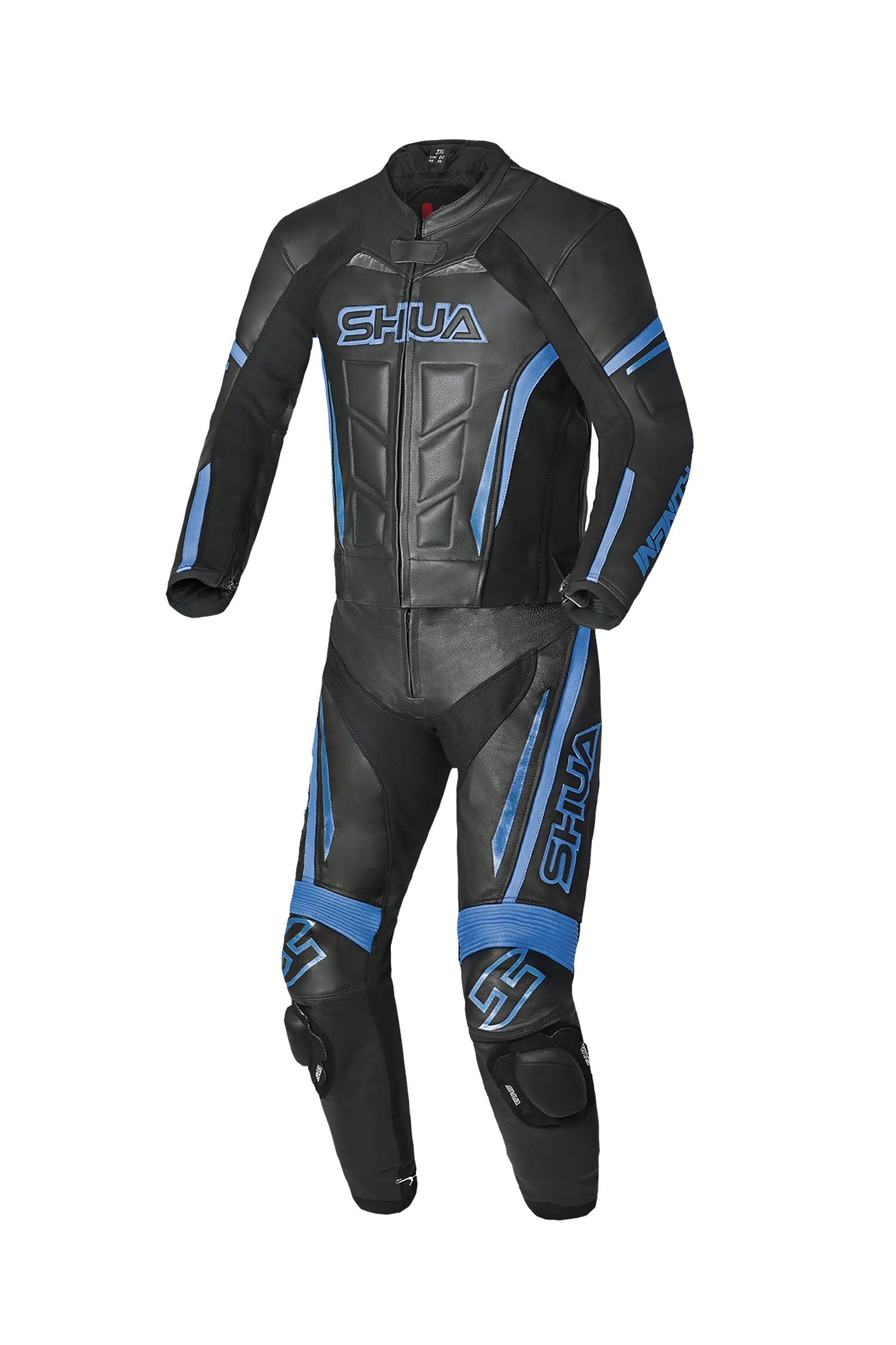 Shua Infinity Tuta Moto 2 pezzi Nero/Blu 
