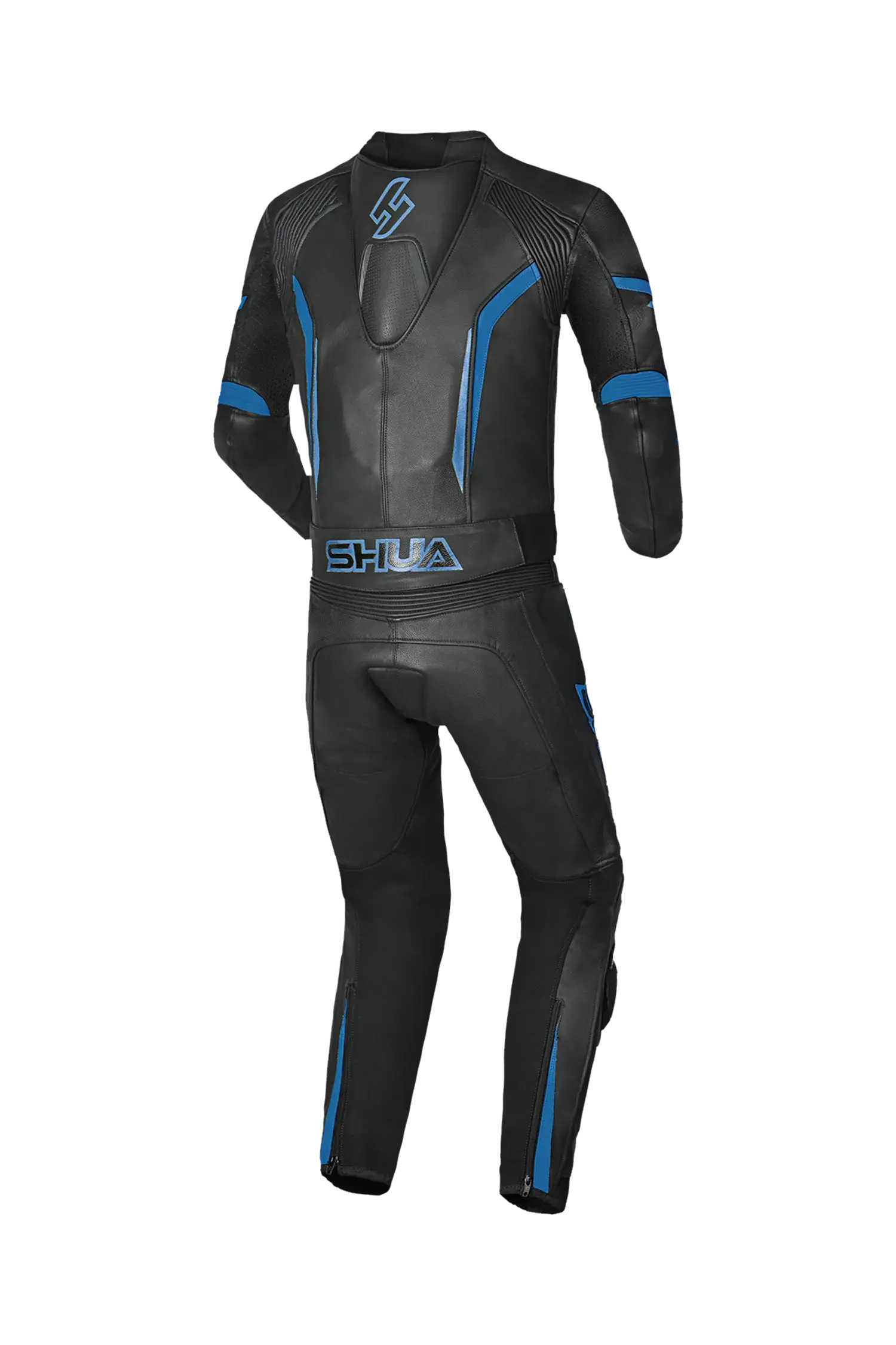 Shua Infinity Tuta Moto 2 pezzi Nero/Blu 