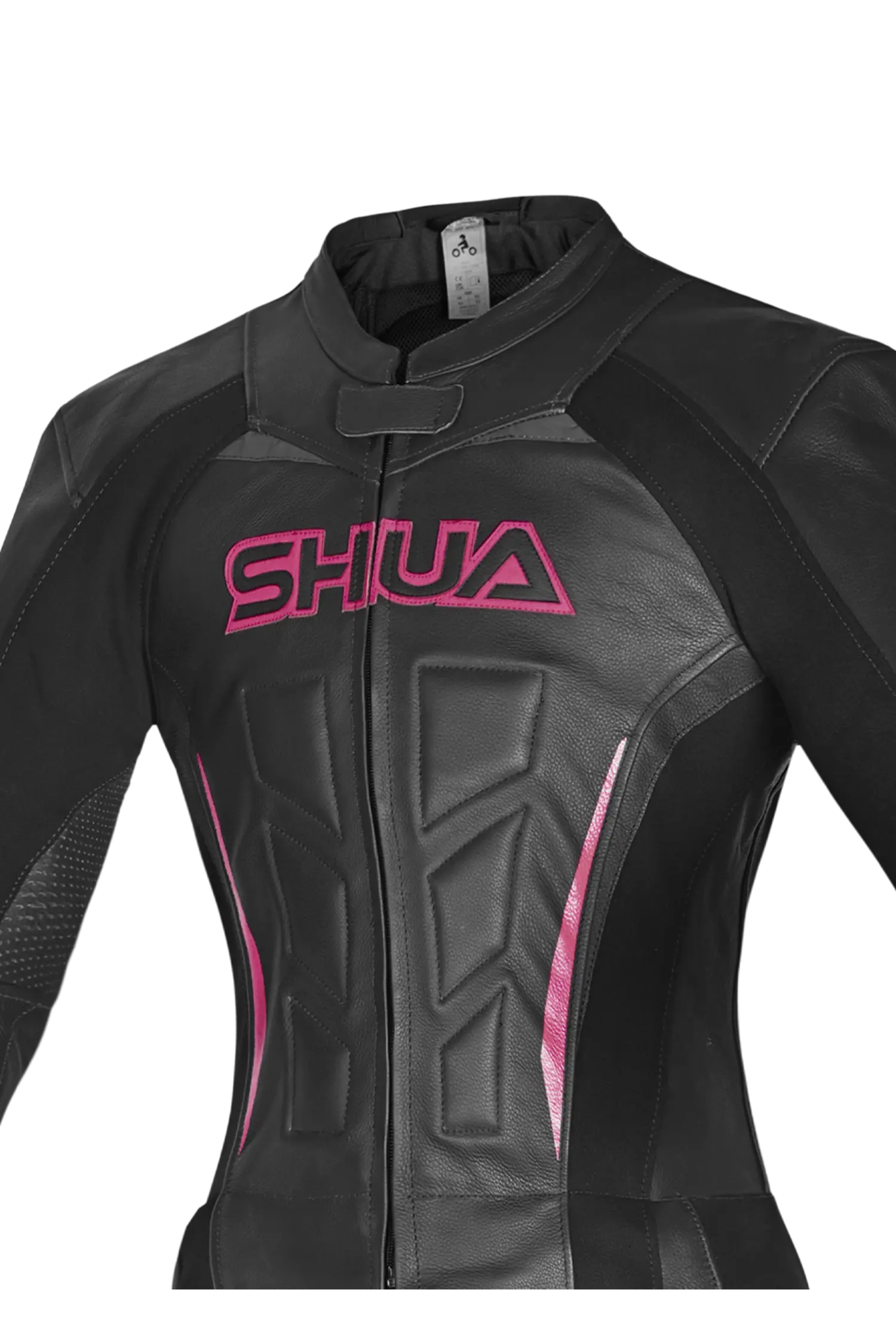 Shua Infinity Tuta Moto donna 2 pezzi Nero/fushia 
