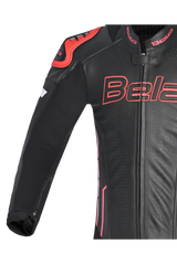 BELA-1PC tuta ROCKET MIX CANGURO NERO/ROSSO 