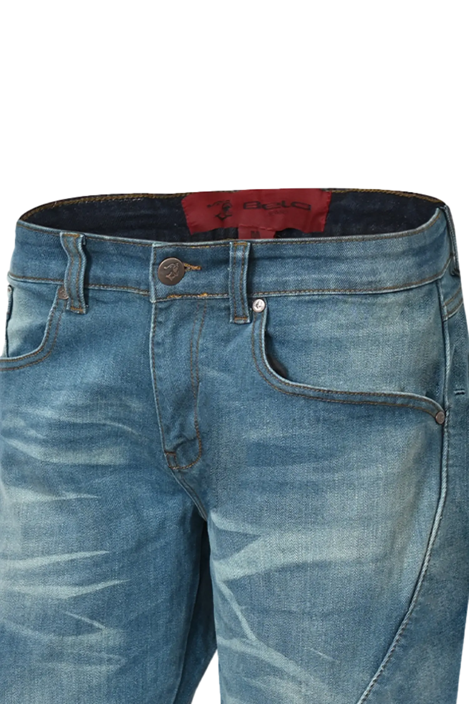 Bela Rocker Jeans Moto Uomo Azzurro 