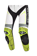 BELA NorthStar 1PC tute da corsa moto Nero Blanco Giallo 