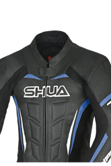 Shua Infinity Nero Blu 1PC Tute da Moto Pelle Uomo 