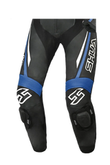 Shua Infinity Nero Blu 1PC Tute da Moto Pelle Uomo 