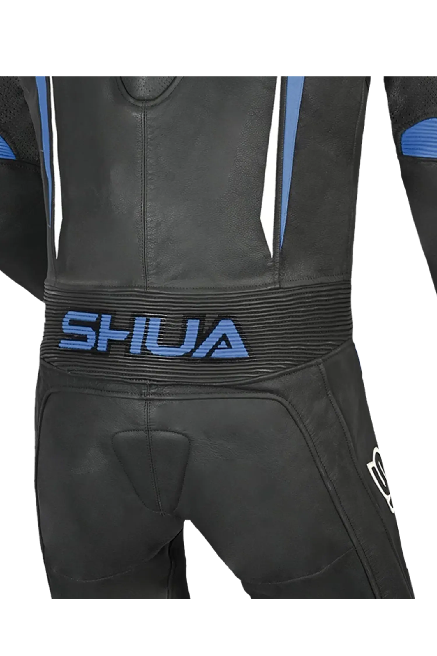 Shua Infinity Nero Blu 1PC Tute da Moto Pelle Uomo 
