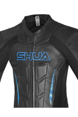 Shua Infinity Tuta Moto 2 pezzi Nero/Blu 