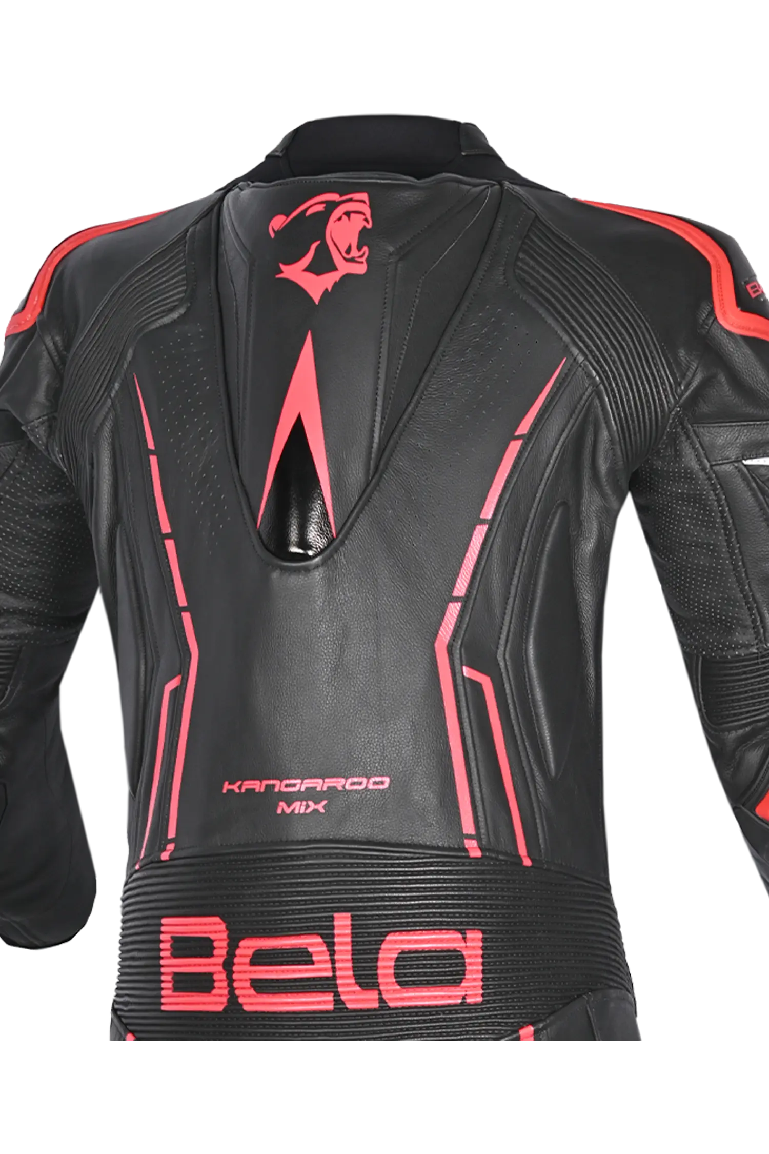 BELA-1PC tuta ROCKET MIX CANGURO NERO/ROSSO 