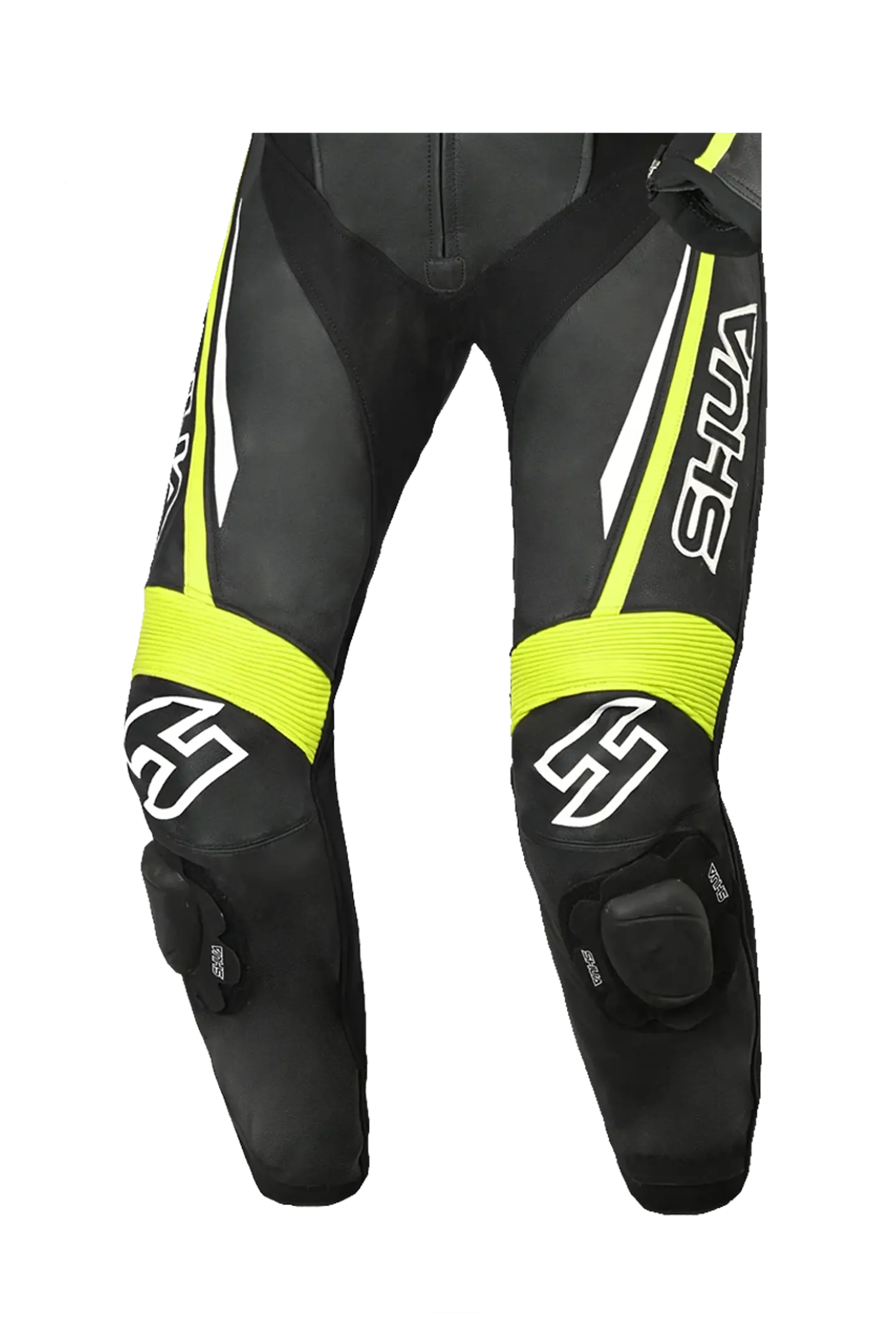 Shua Infinity Nero Giallo/Flu 1PC Tute da Moto Pelle Uomo 
