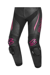 Shua Infinity Tuta Moto donna 2 pezzi Nero/fushia 