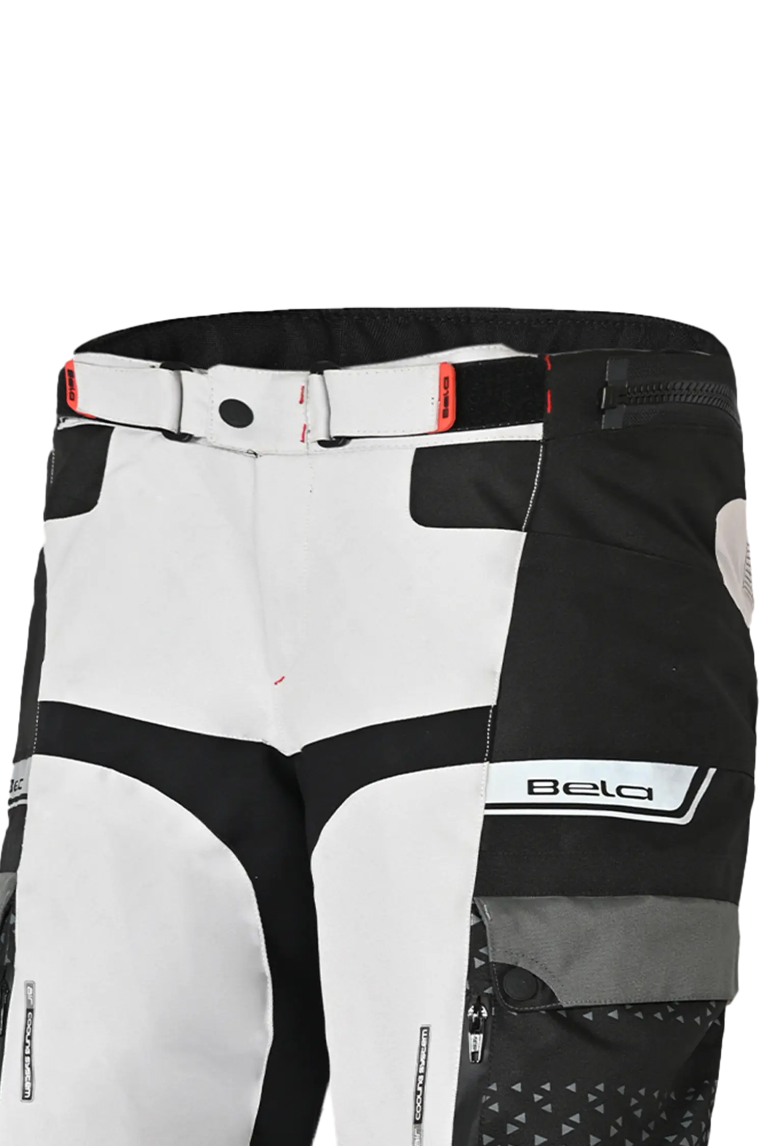 Bela Crossroad Extreme WP Pantaloni in tessuto impermeabile Ice/ Nero/ Rosso 