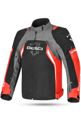 Bela Cordaniel Giacca moto Nera Grigio scuro Rosso 