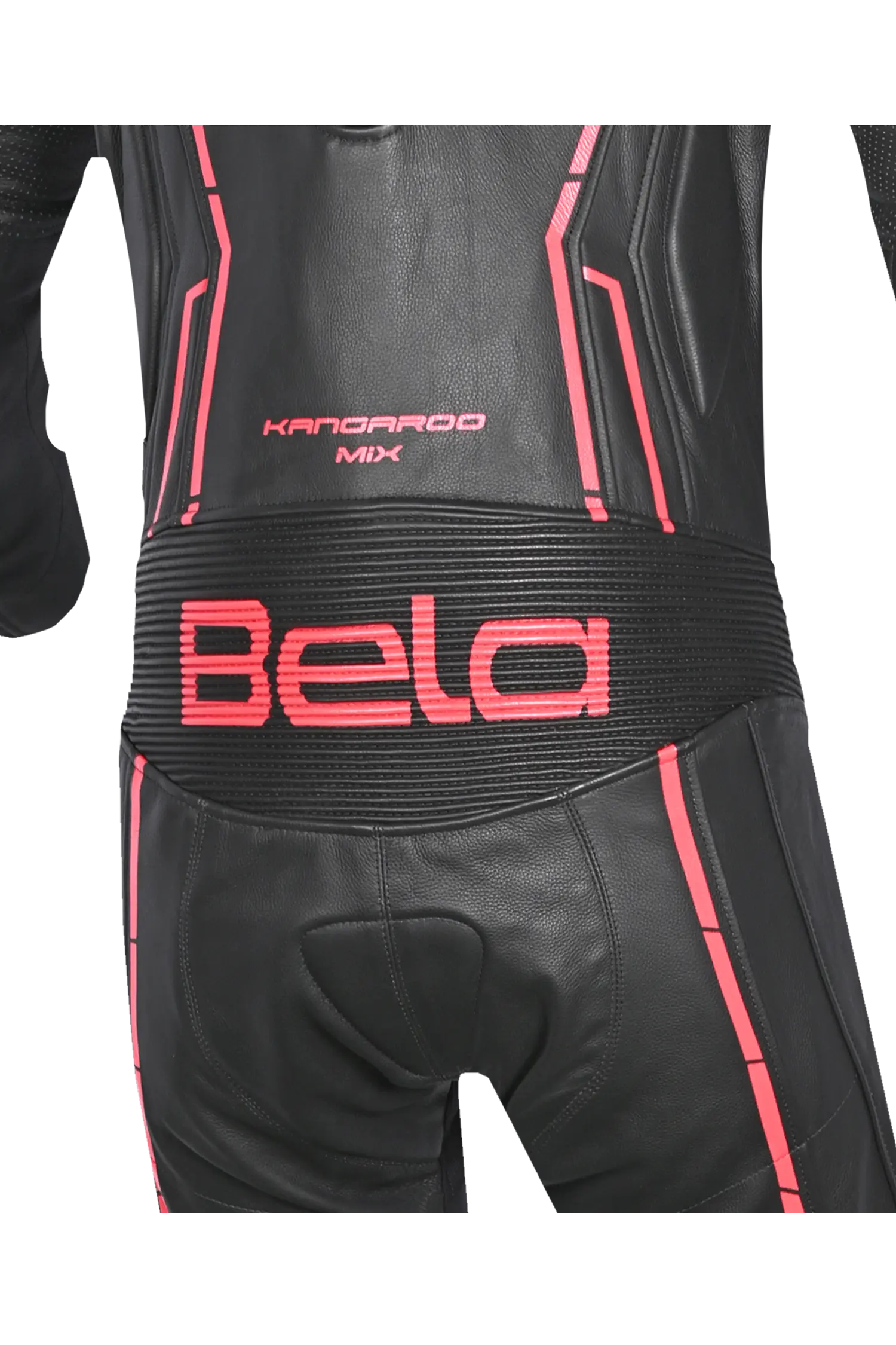 BELA-1PC tuta ROCKET MIX CANGURO NERO/ROSSO 