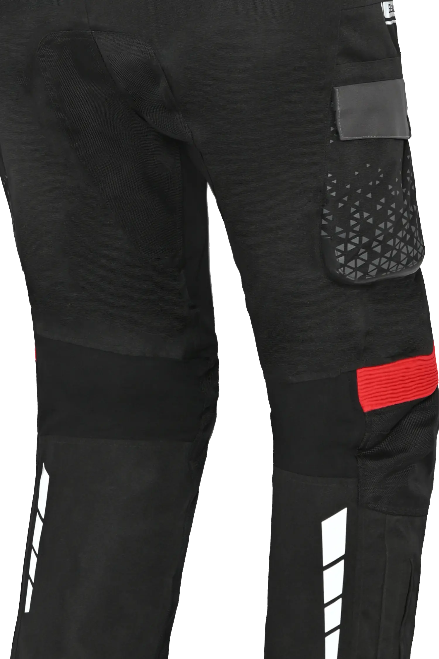 Bela Crossroad Extreme WP Pantaloni tessuto impermeabile UOMO Nero/Antracite/Rosso 