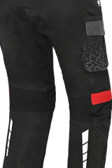Bela Crossroad Extreme WP Pantaloni tessuto impermeabile UOMO Nero/Antracite/Rosso 