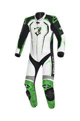 BELA NorthStar 1PC tute da corsa moto bianco Nero Verde 