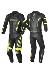 Shua Infinity Tuta Moto 2 pezzi Nero/Giallo 