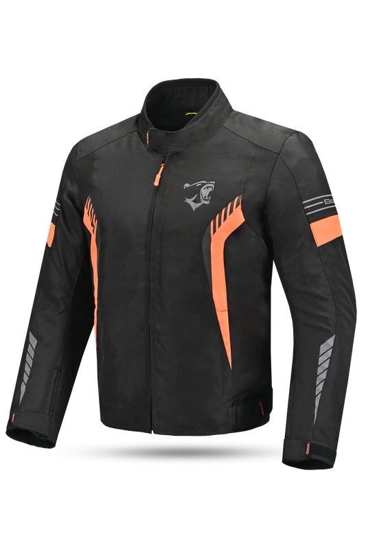 Bela Bradley Nero/Arancione Giacca Tessile da Moto Limited Edition 