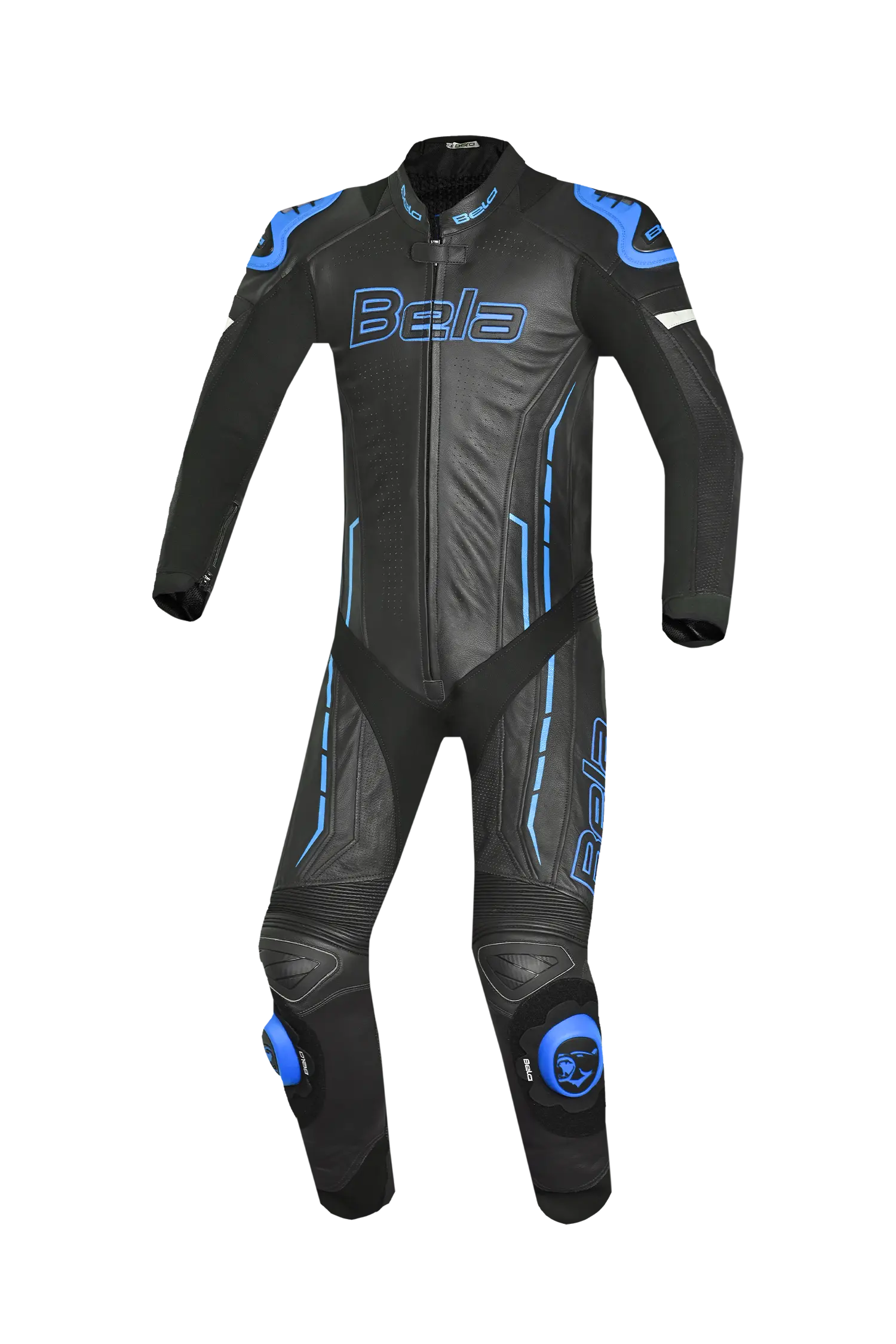 BELA-1PC tuta ROCKET MIX CANGURO NERO/Blu 