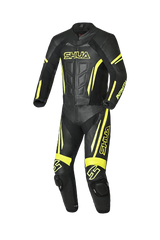 Shua Infinity Tuta Moto 2 pezzi Nero/Giallo 