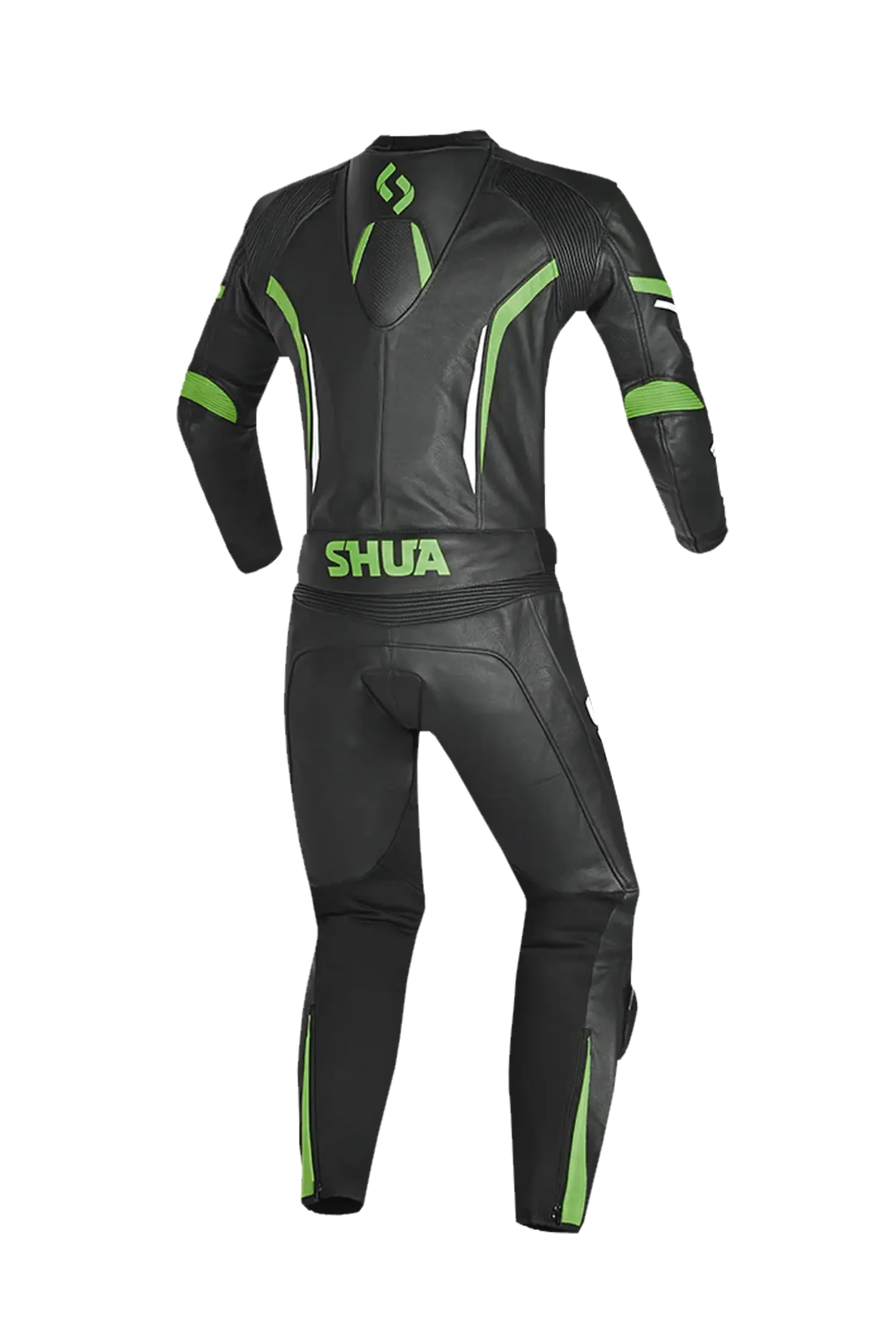 Shua Infinity Tuta Moto 2 pezzi Nero/Verde 