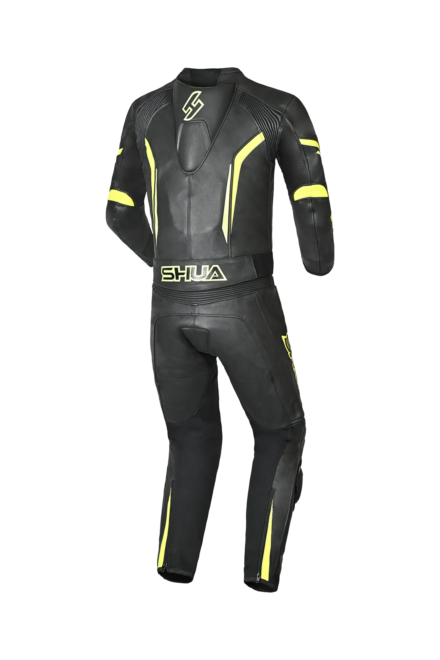 Shua Infinity Tuta Moto 2 pezzi Nero/Giallo 
