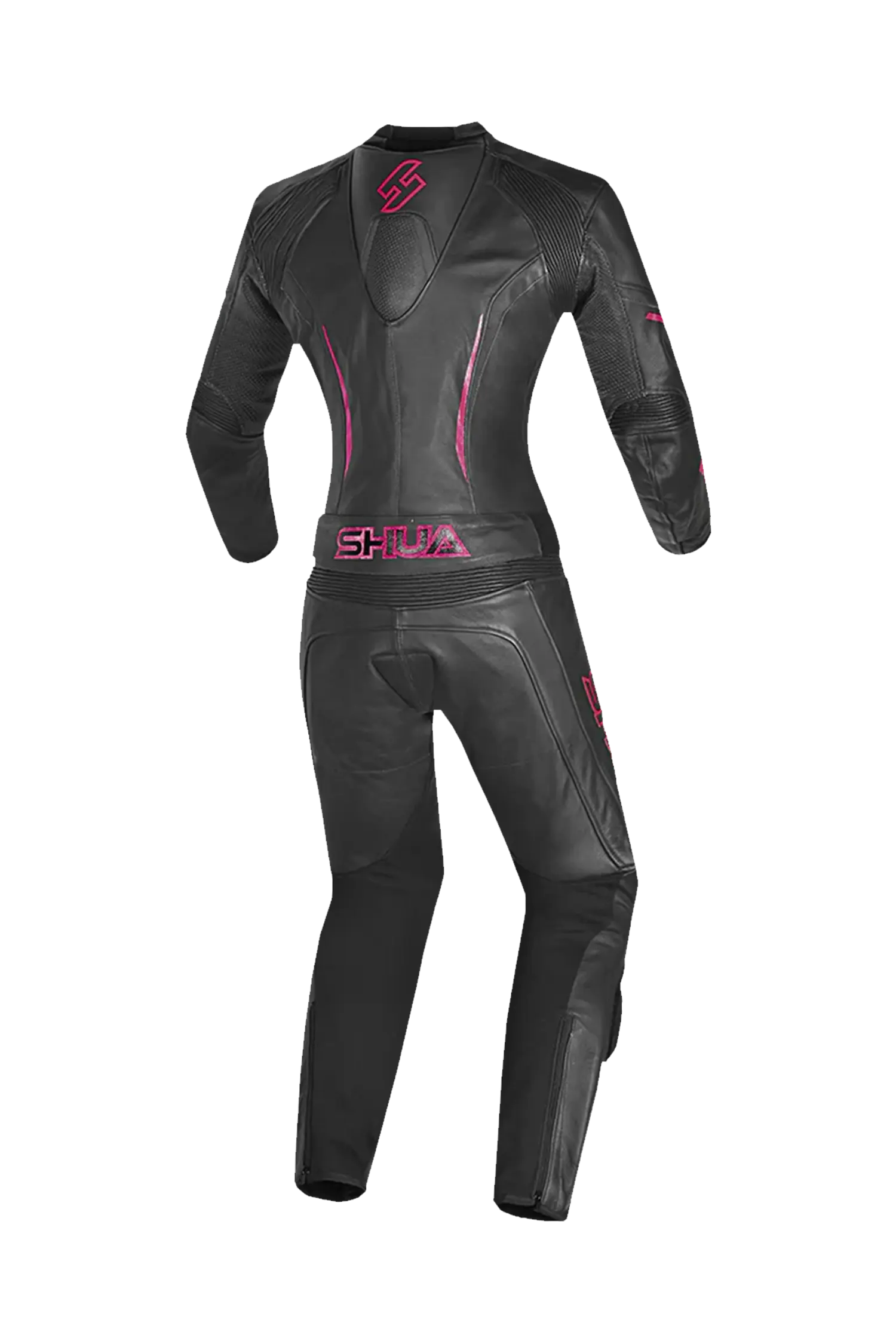 Shua Infinity Tuta Moto donna 2 pezzi Nero/fushia 