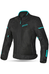 SHUA - GIACCA IN TESSUTO GRAVITY LITE NERO/TERQUISE donna Estivo traforato 