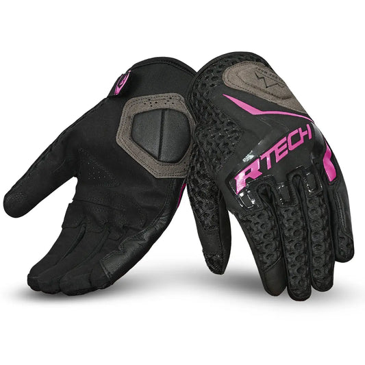 R-Tech - Ride Pro Lady Guantes Negro/Fuschia 