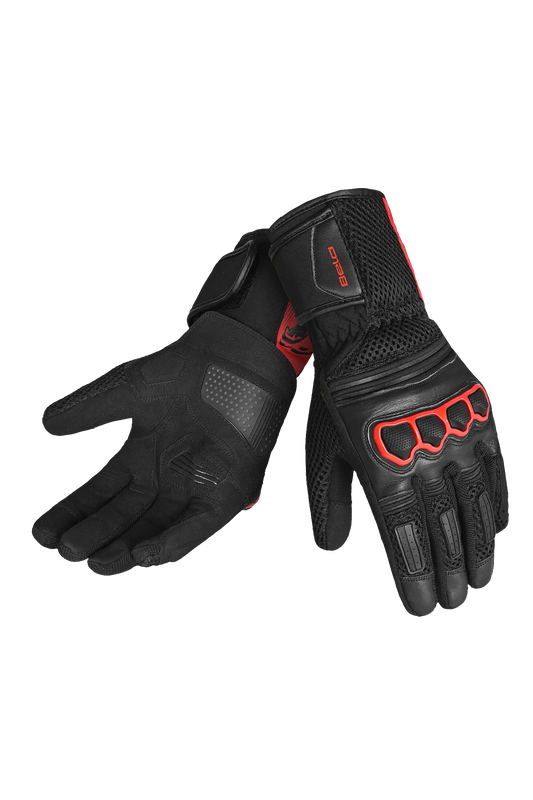 Bela Twix Donna Guanti Moto - Nero / Rosso 