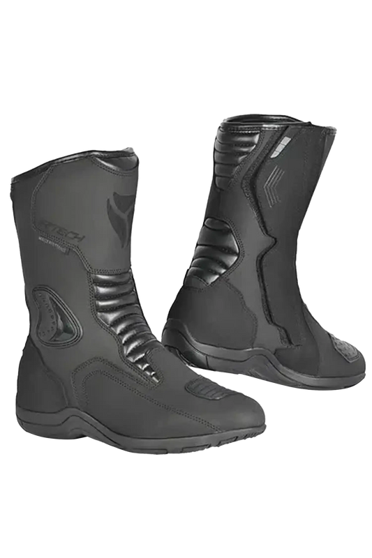 R-Tech Trojan Lunar Nero Stivali da turismo per moto 
