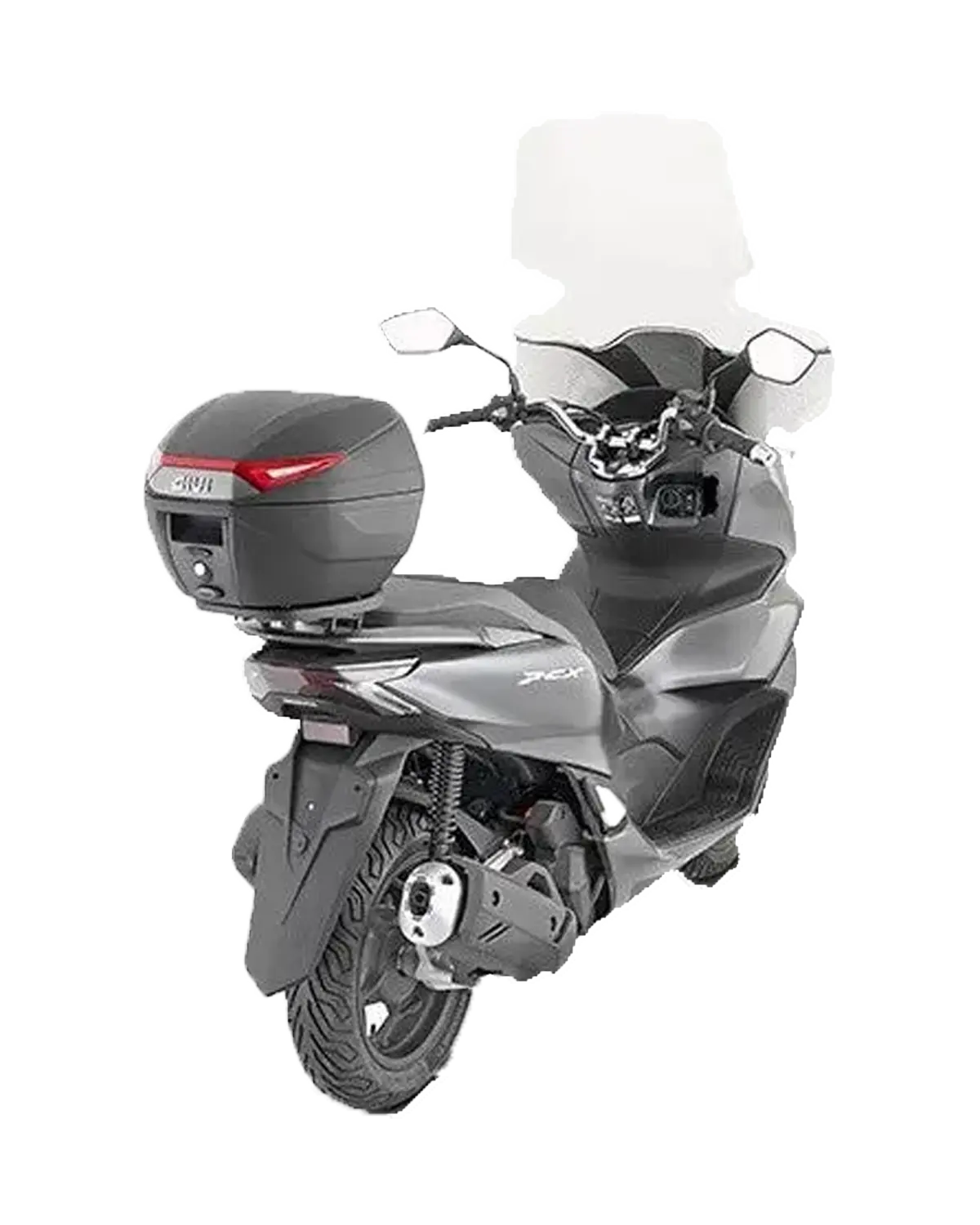 GIVI ML C30 Valigia Per Moto Nera Con Catarifrangenti Rossi 30 L 