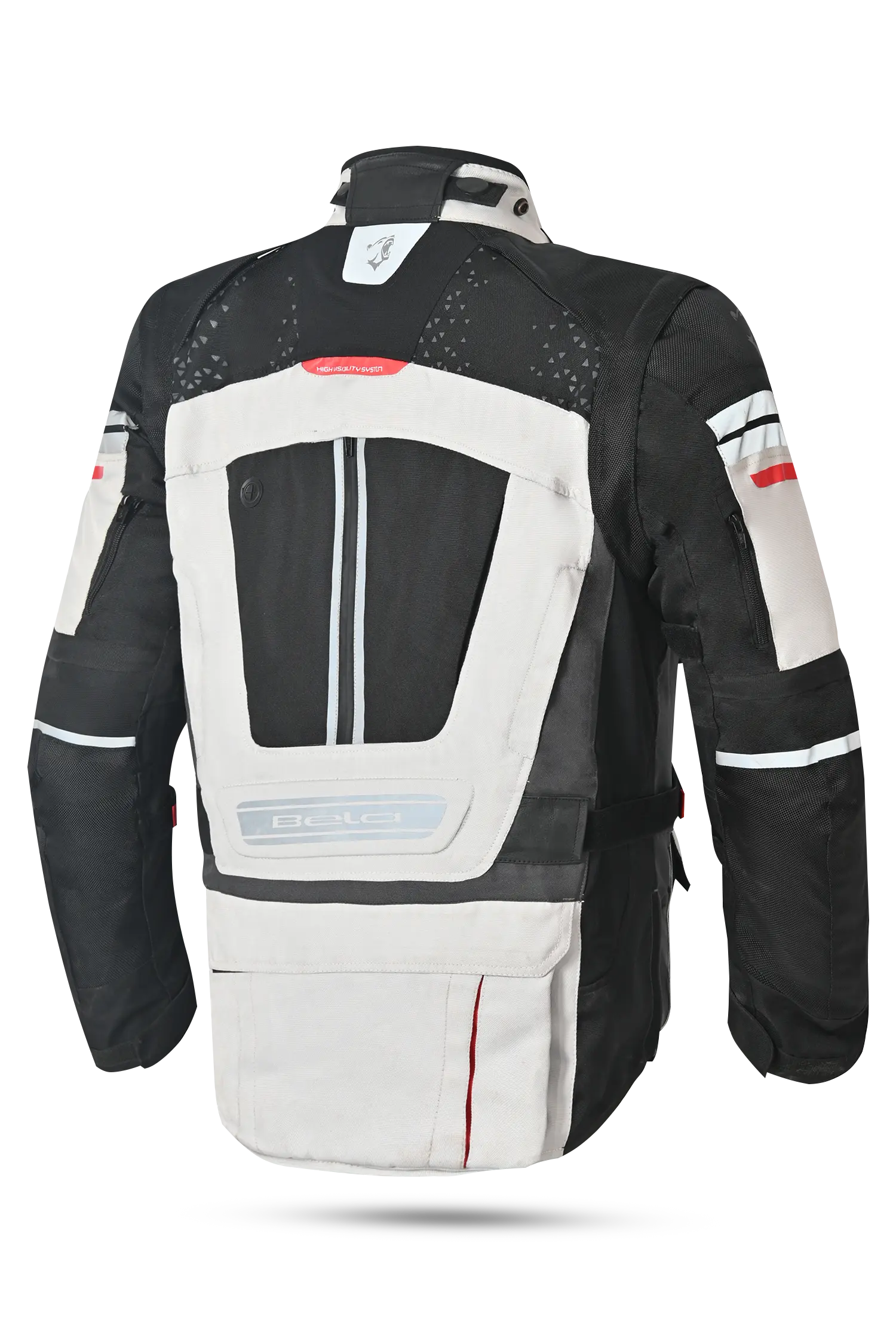 Bela Cross Road Extreme WP Giacca Tre strati moto per uomo Ice / Nero / Grigio ( Maniche removibili ) 